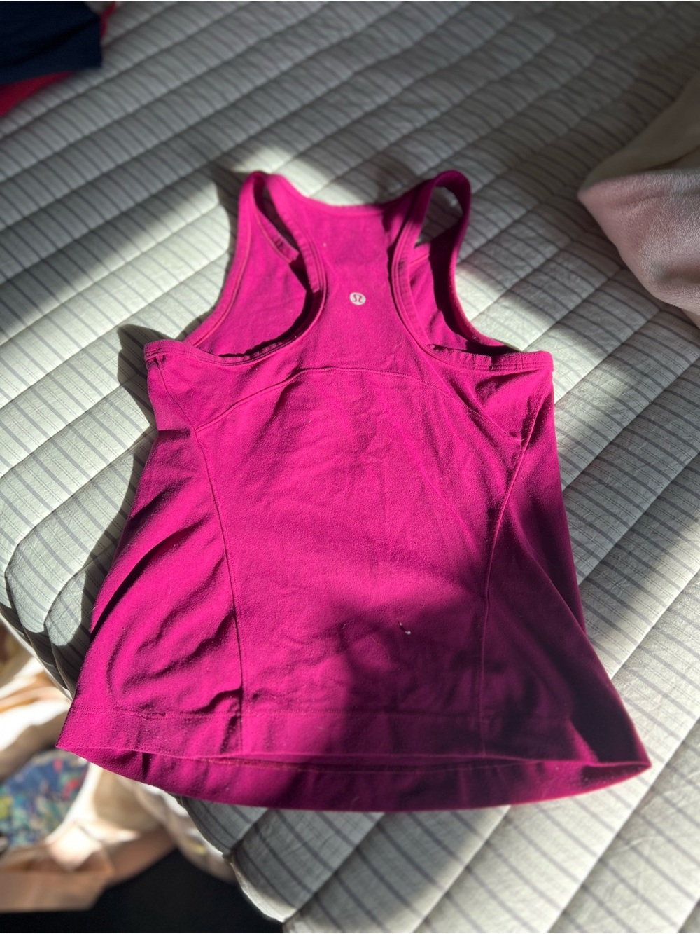 lululemon athletica Fuchsia Racerback Workout Tank